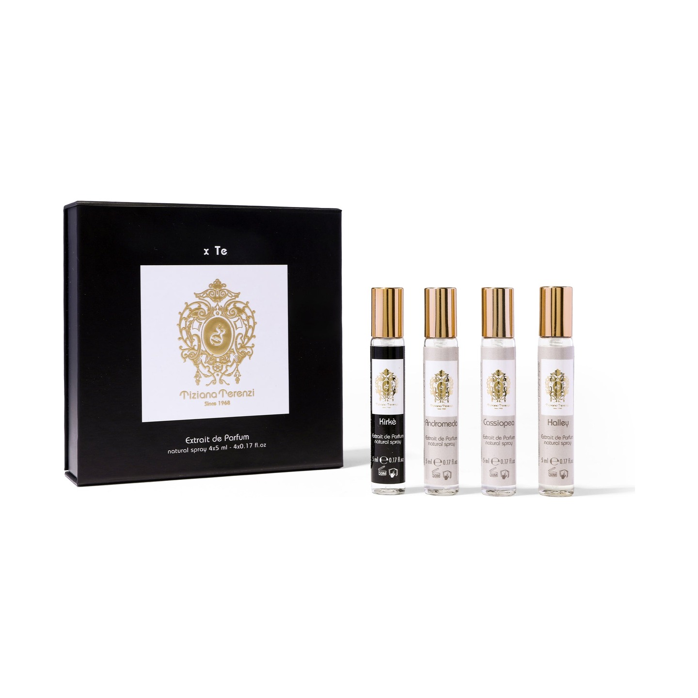 Coffret Découverte Linea TT — Kirkè, Andromeda, Cassiopea, Halley (4 × 5 ml)